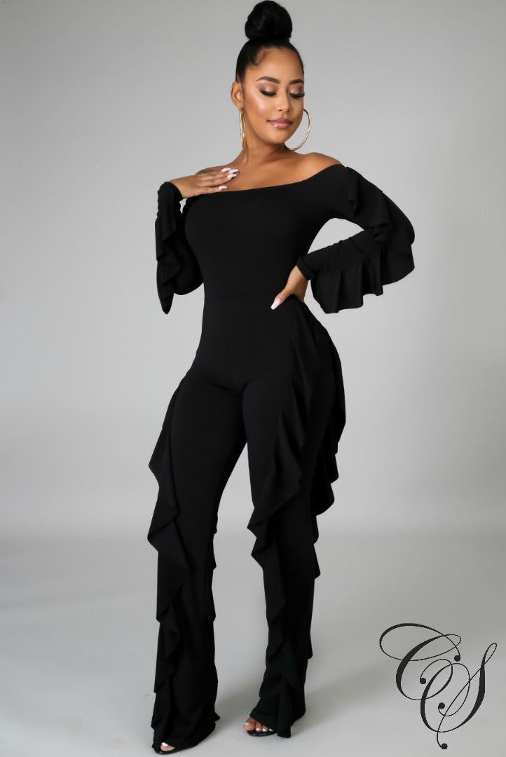 Monique Ruffling Jumpsuit, Jumpsuit - Designs By Cece Symoné