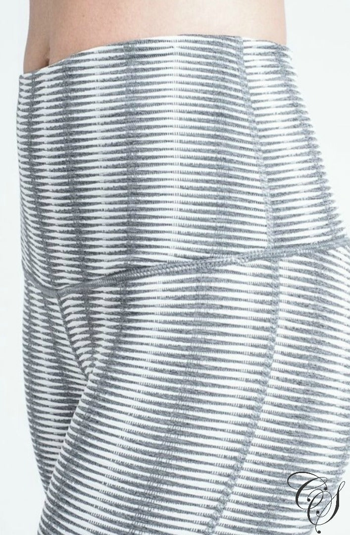 Morgan Optical Print High Waist Capri Leggings, active wear - Designs By Cece Symoné