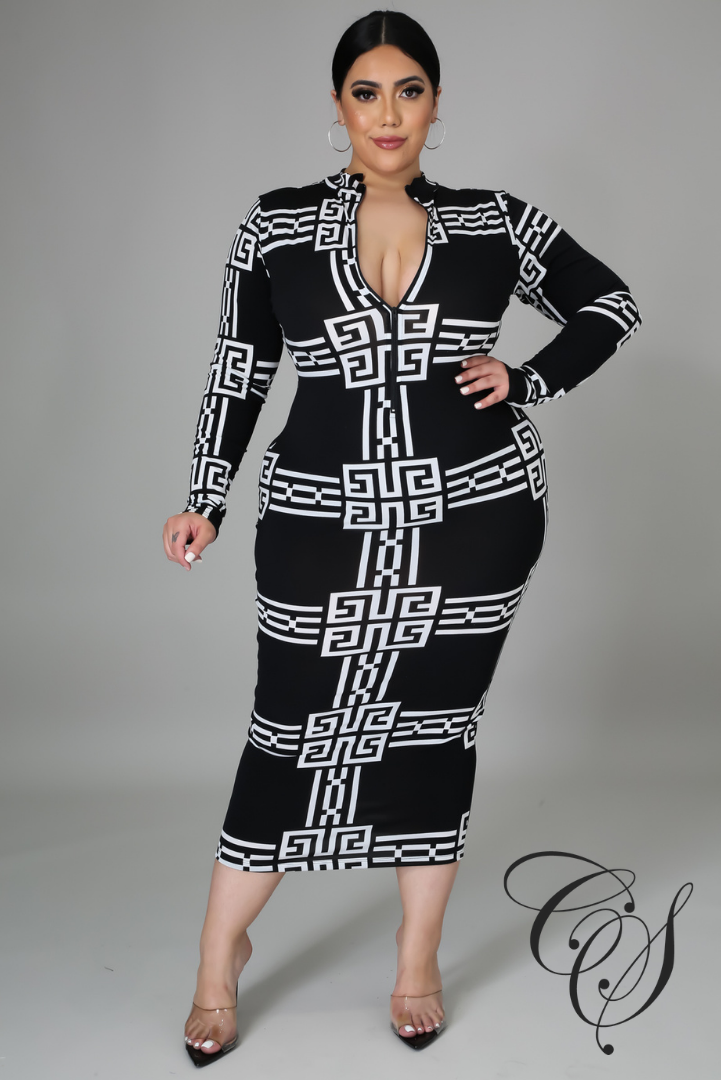 Natasha Aztec Dress