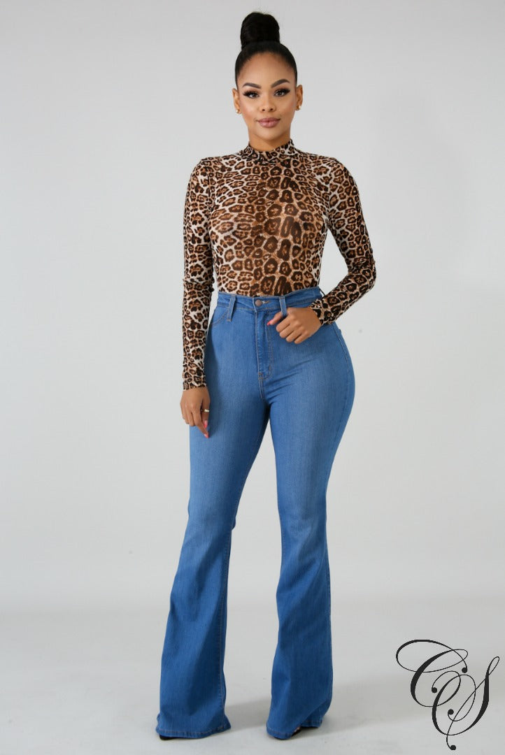 Norah Leopard Bodysuit, Bodysuit - Designs By Cece Symoné