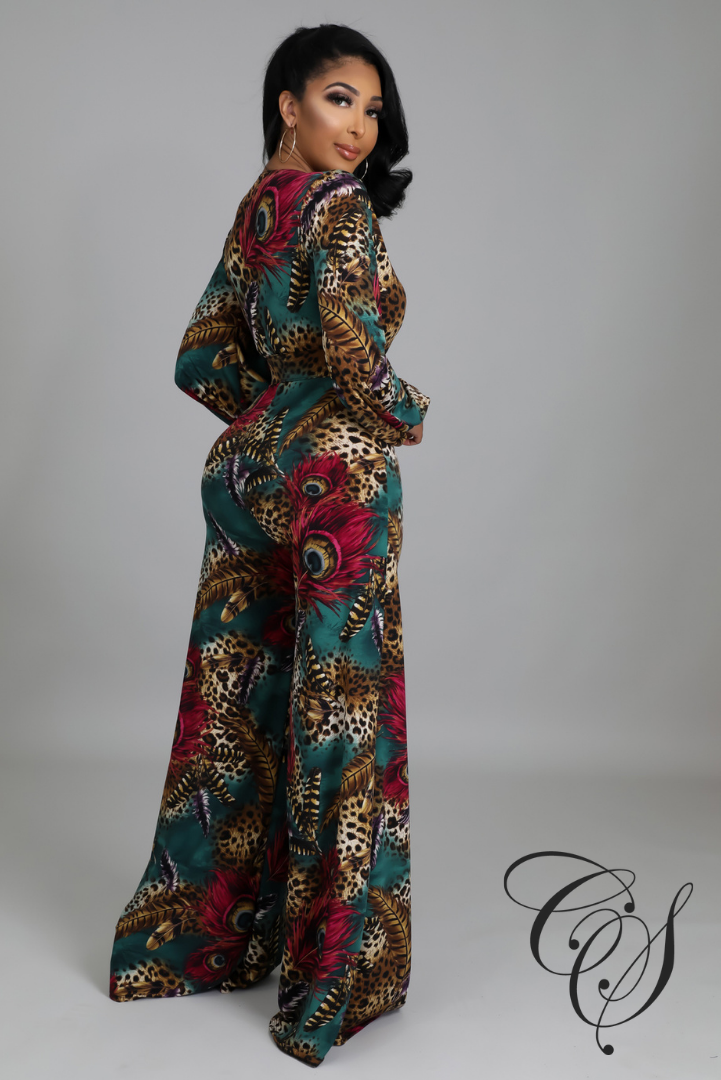 Nova Mix Animal Print Jumpsuit