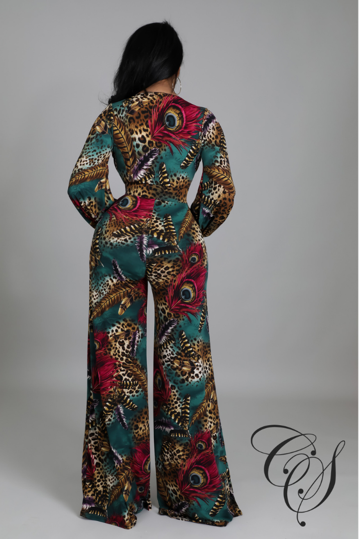 Nova Mix Animal Print Jumpsuit