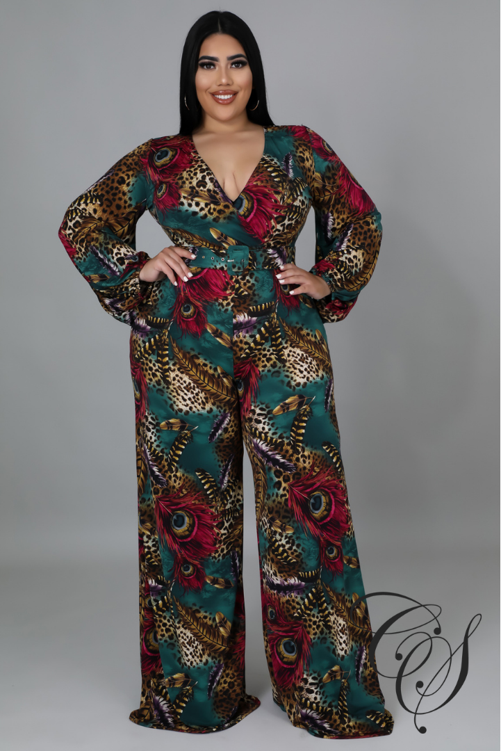 Nova Mix Animal Print Jumpsuit