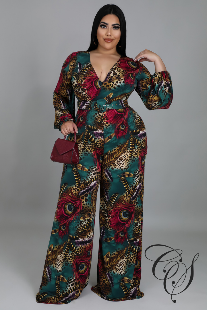 Nova Mix Animal Print Jumpsuit