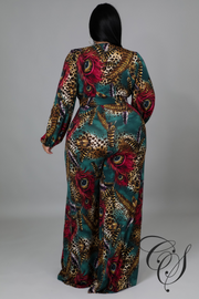Nova Mix Animal Print Jumpsuit