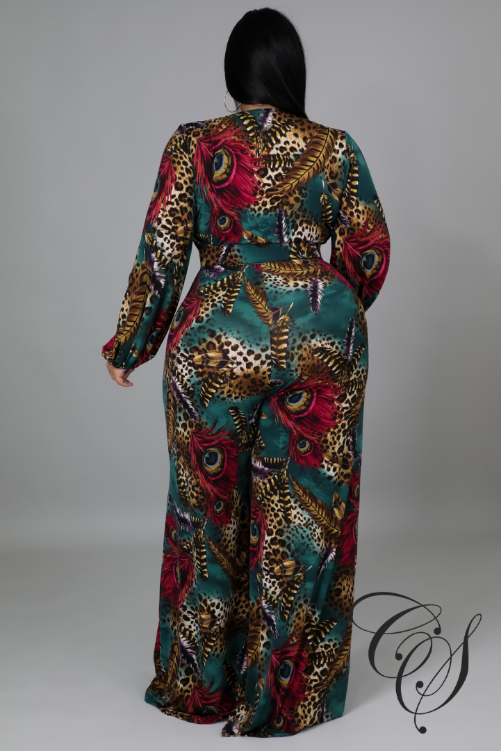 Nova Mix Animal Print Jumpsuit