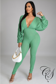 Patrice Deep V-Neck Jumpsuit