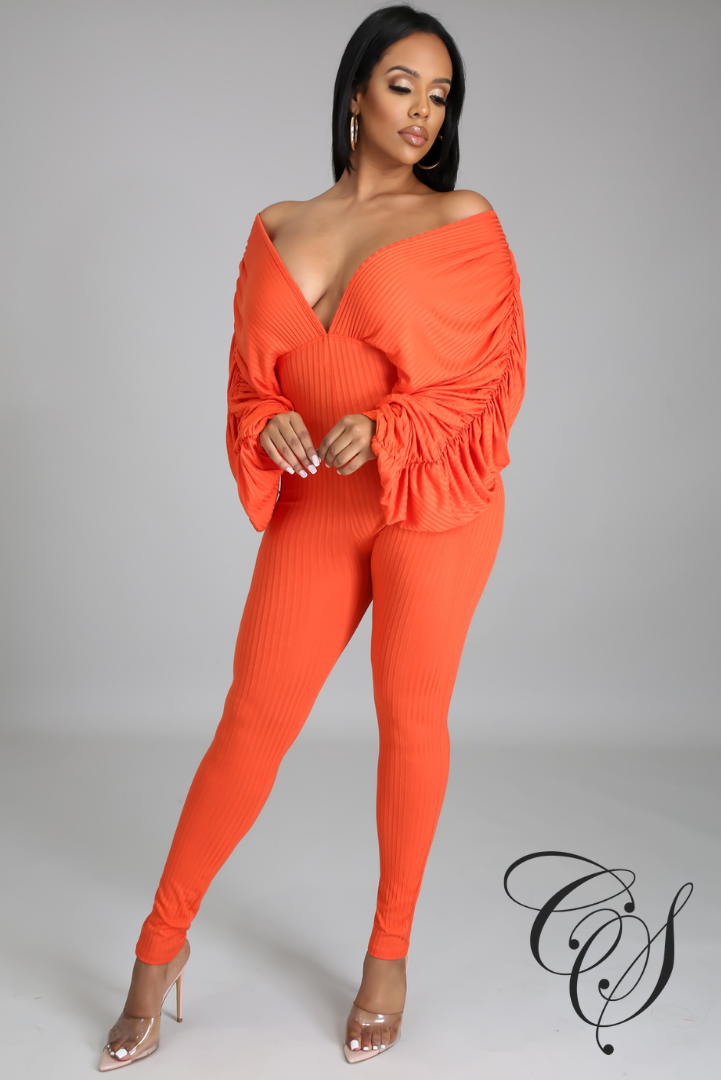 Patrice Deep V-Neck Jumpsuit
