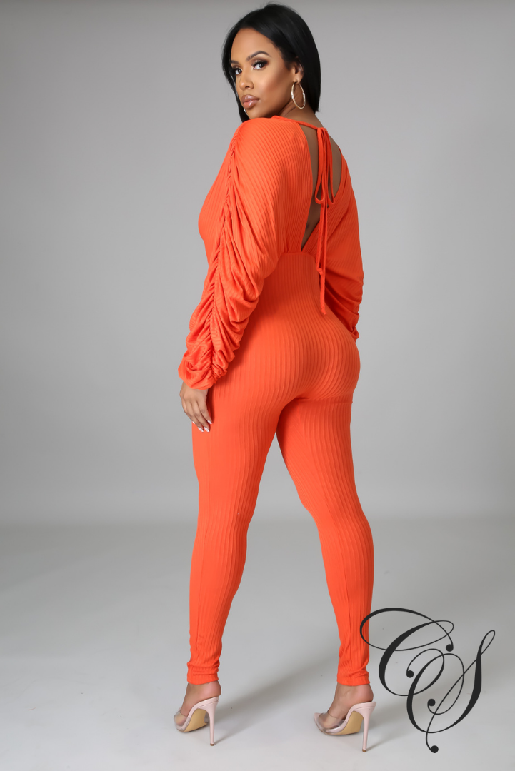 Patrice Deep V-Neck Jumpsuit