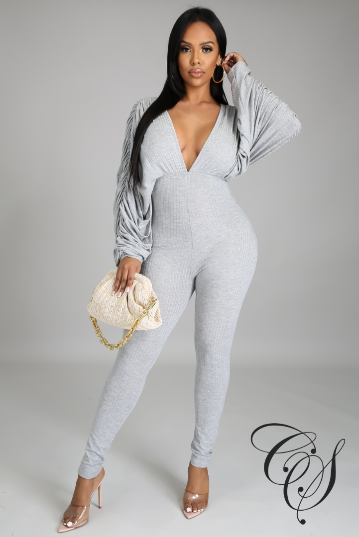 Patrice Deep V-Neck Jumpsuit