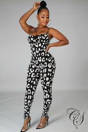 Patti Animal Print Jumpsuit Set