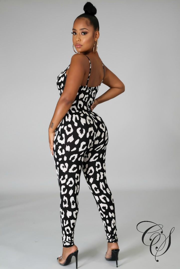Patti Animal Print Jumpsuit Set