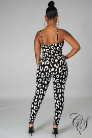 Patti Animal Print Jumpsuit Set