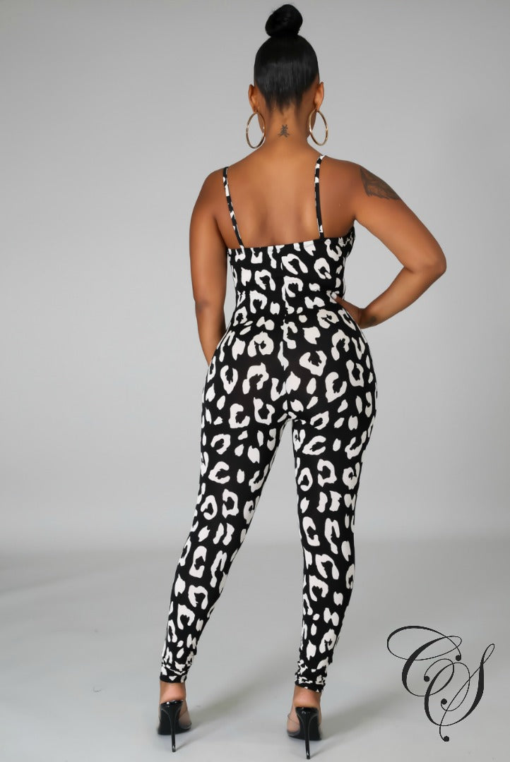 Patti Animal Print Jumpsuit Set