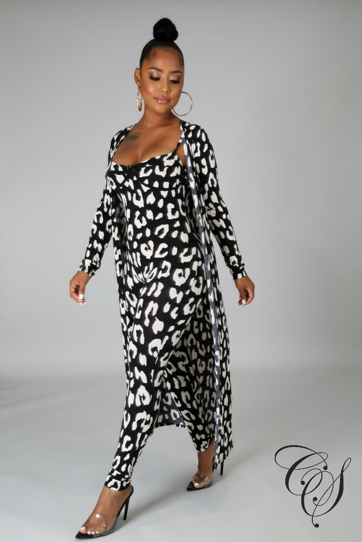 Patti Animal Print Jumpsuit Set