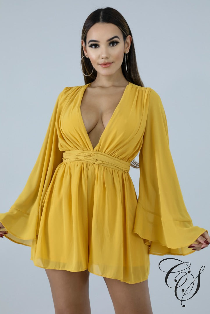 Poppy Clinched Romper, Romper - Designs By Cece Symoné