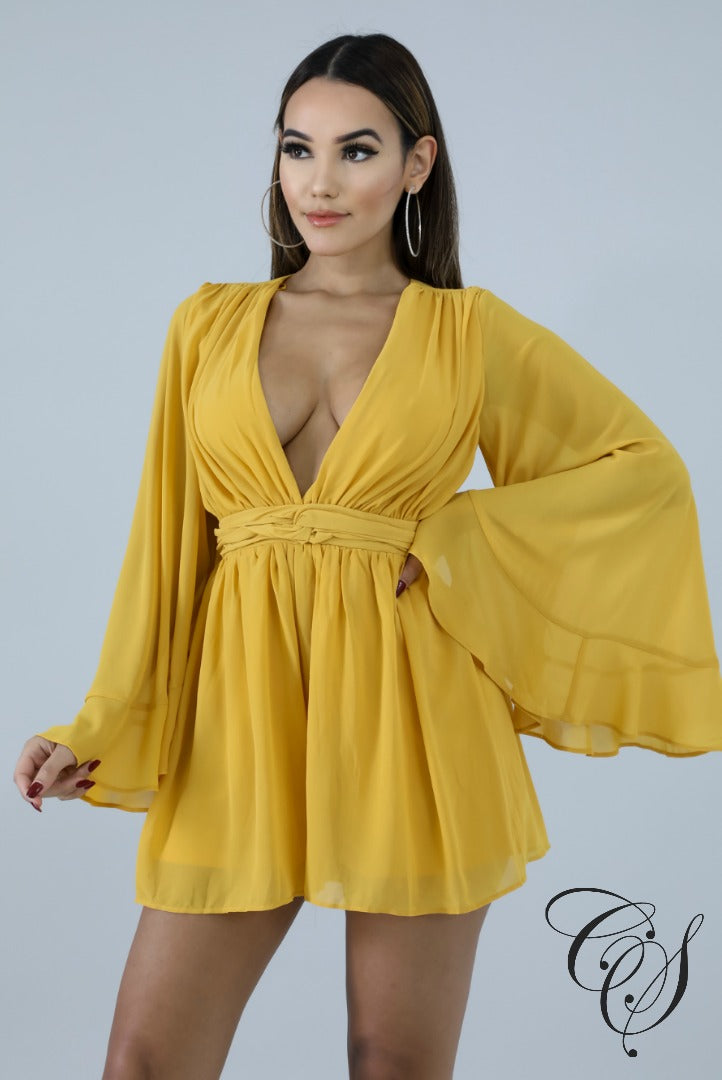Poppy Clinched Romper, Romper - Designs By Cece Symoné