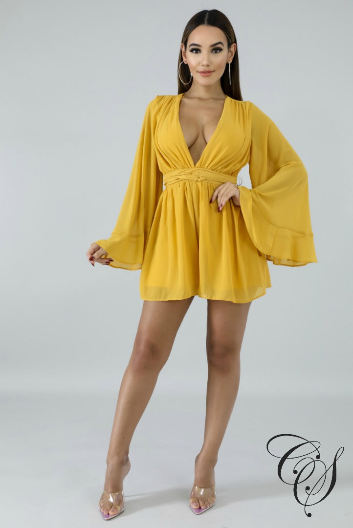 Poppy Clinched Romper, Romper - Designs By Cece Symoné