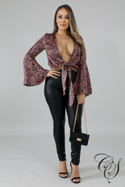 Raquel Cheetah Silky Kimono, Top - Designs By Cece Symoné