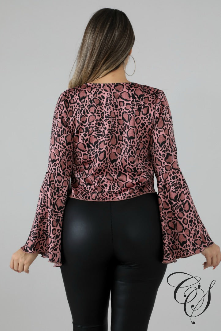 Raquel Cheetah Silky Kimono, Top - Designs By Cece Symoné
