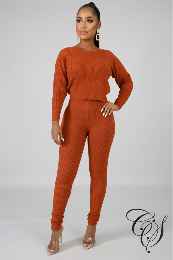 Reina Knit Jogger Set