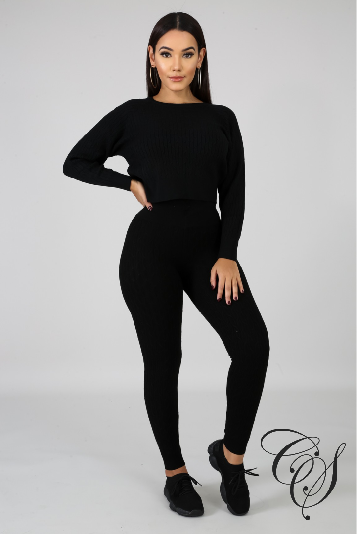 Reina Knit Jogger Set