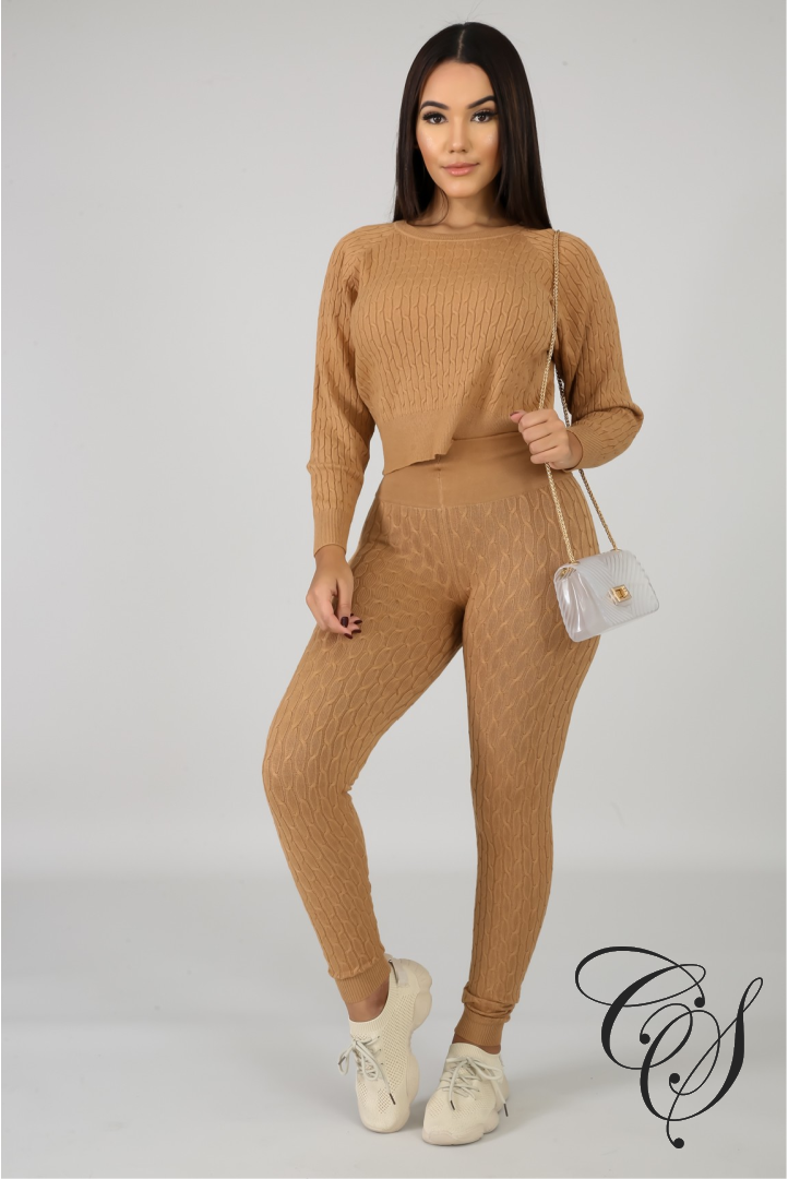 Reina Knit Jogger Set