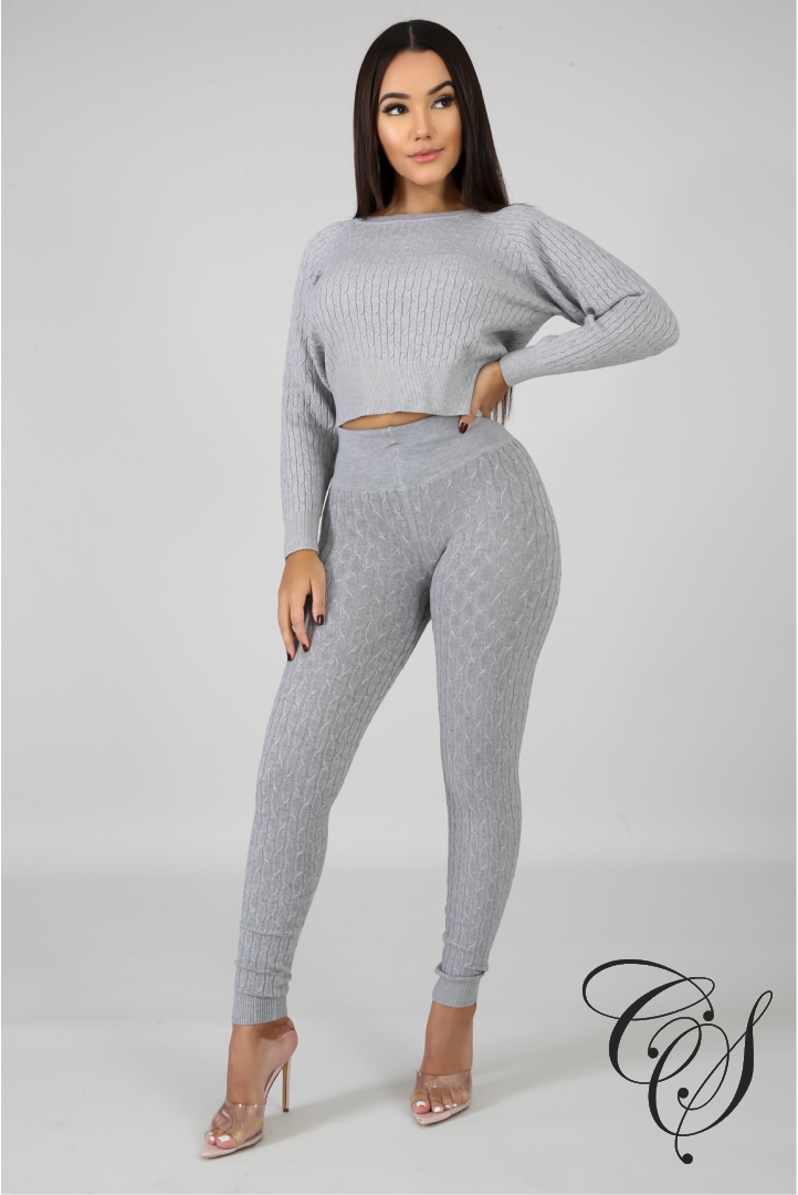 Reina Knit Jogger Set