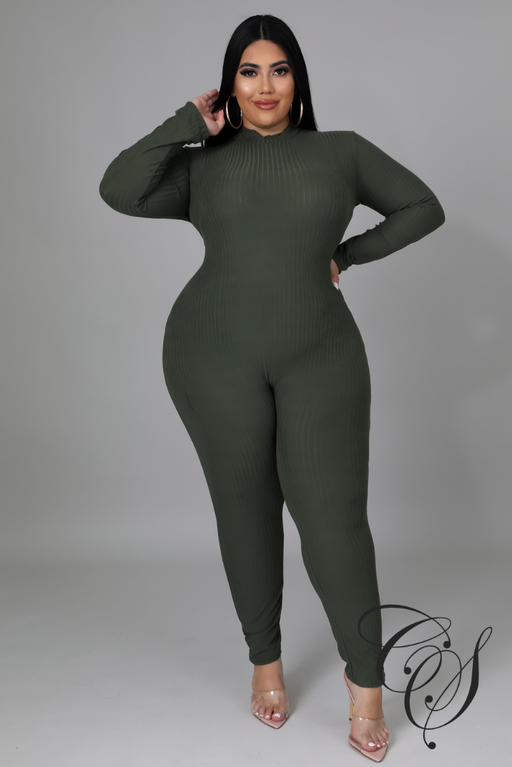 Renata Ribbed Knit Jumpsuit