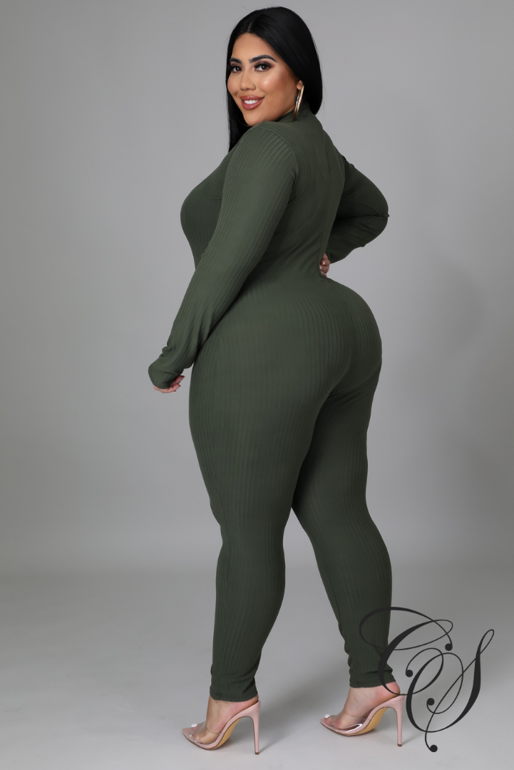Renata Ribbed Knit Jumpsuit