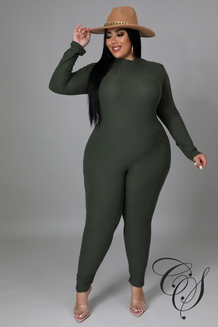Renata Ribbed Knit Jumpsuit