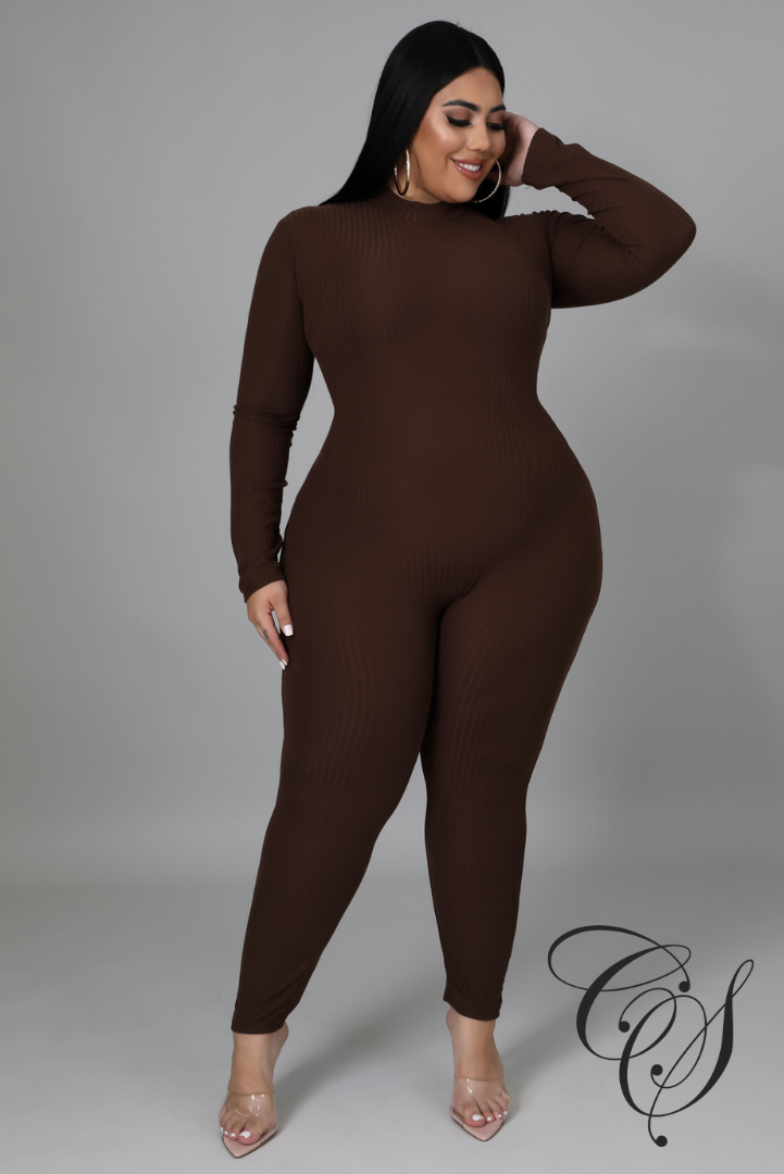 Renata Ribbed Knit Jumpsuit