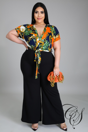 Robin Chain Print Jumpsuit