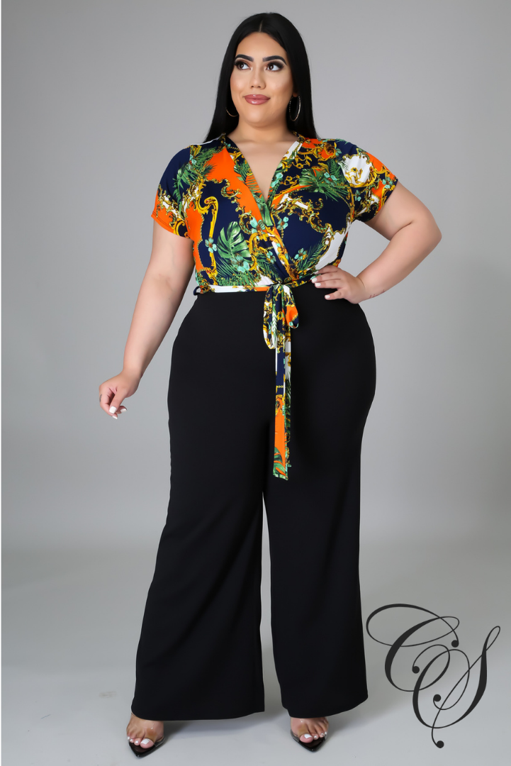 Robin Chain Print Jumpsuit