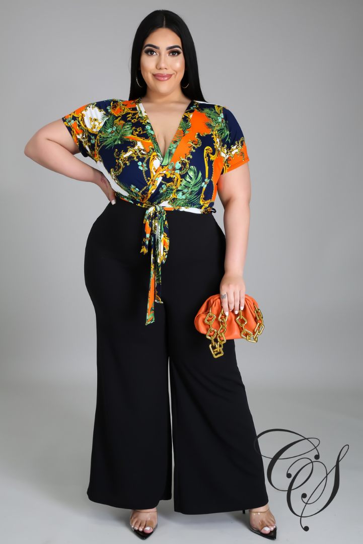 Robin Chain Print Jumpsuit