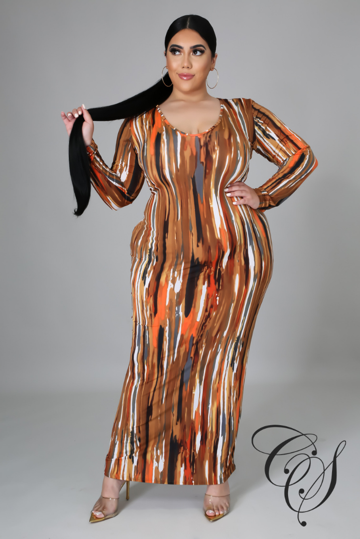 Rowland Multi Abstract Print Bodycon Dress