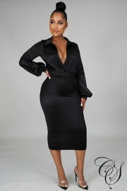 Roxie Satin Skirt Set