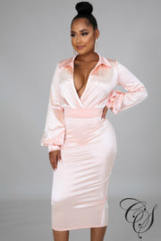 Roxie Satin Skirt Set