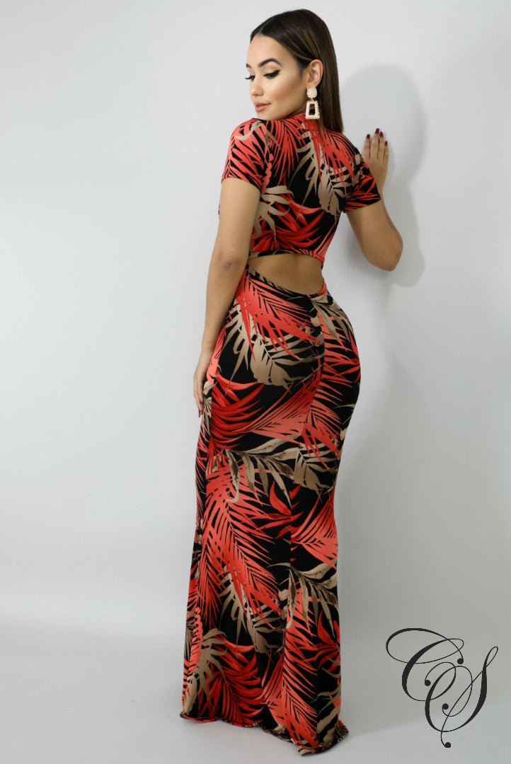 Ryan Fire Palms Mermaid Dress, Dresses - Designs By Cece Symoné