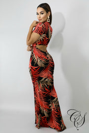 Ryan Fire Palms Mermaid Dress, Dresses - Designs By Cece Symoné