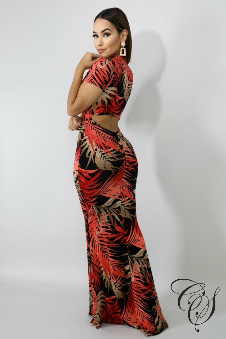 Ryan Fire Palms Mermaid Dress, Dresses - Designs By Cece Symoné