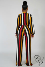 Samara Striped Jumpsuit, Jumpsuit - Designs By Cece Symoné