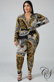 Shera Medallion Fierce Bodysuit Set, Dresses - Designs By Cece Symoné