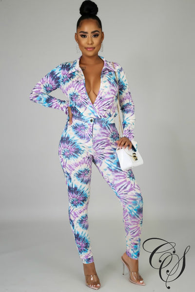 Steph Splash Bodysuit Set, Set - Designs By Cece Symoné