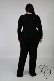 Suzanna Knit Palazzo Tie Set