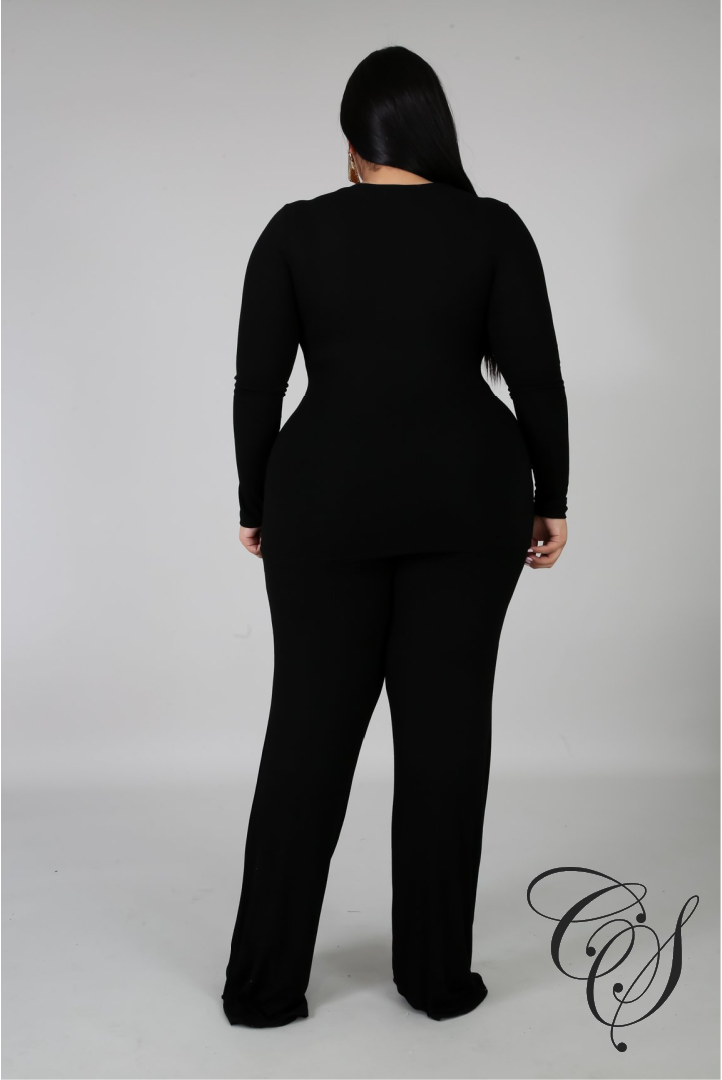 Suzanna Knit Palazzo Tie Set