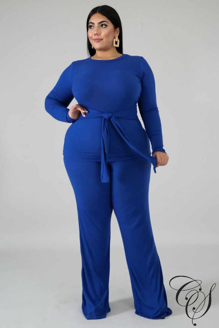 Suzanna Knit Palazzo Tie Set, Set - Designs By Cece Symoné