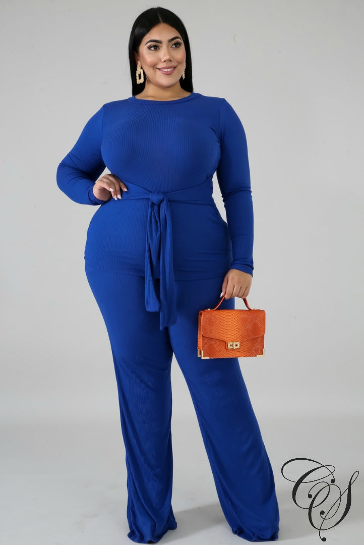 Suzanna Knit Palazzo Tie Set, Set - Designs By Cece Symoné