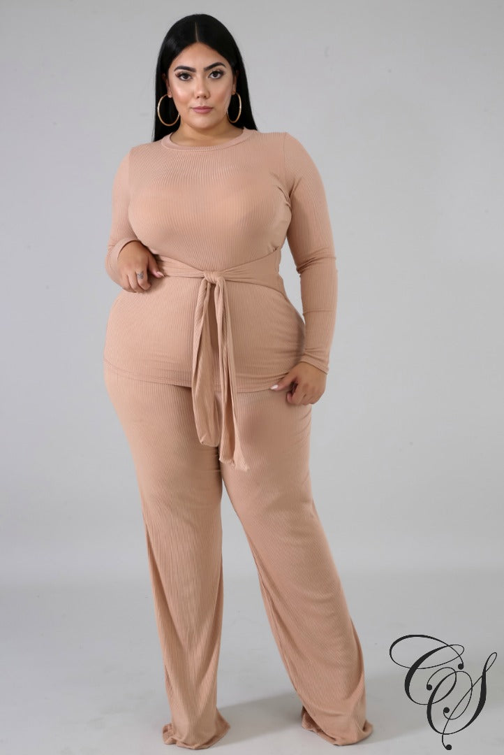 Suzanna Knit Palazzo Tie Set, Set - Designs By Cece Symoné