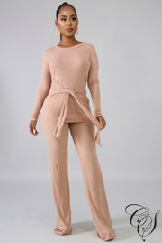 Suzanna Knit Palazzo Tie Set, Set - Designs By Cece Symoné